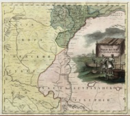 Карта Астраханской губернии 1745 г.