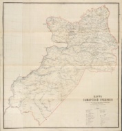 Карта Самарской губернии 1867 г. Рихтера и Станевича