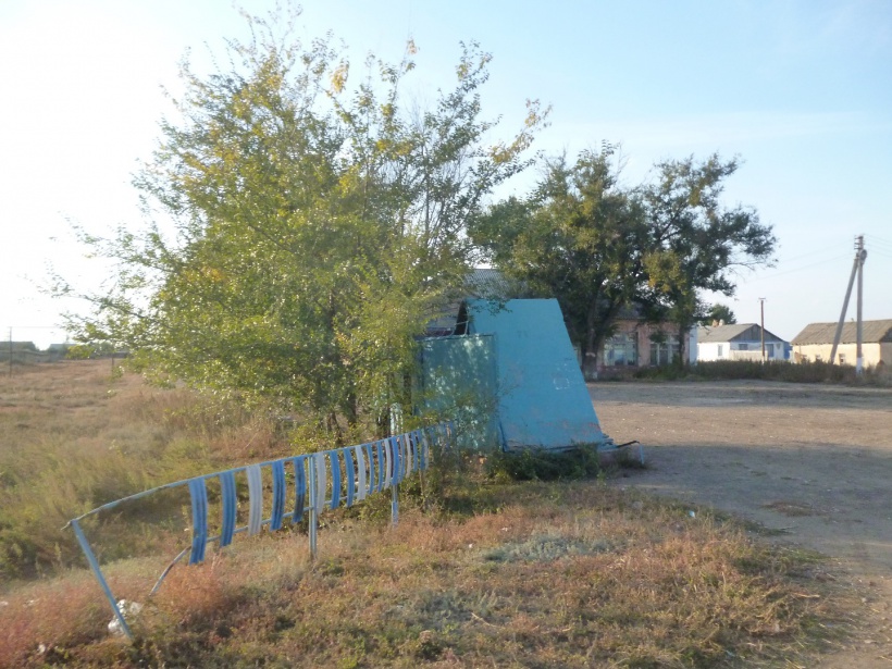 Автобусная остановка в селе Чкалово