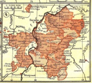 Map of the Volga German Colonies